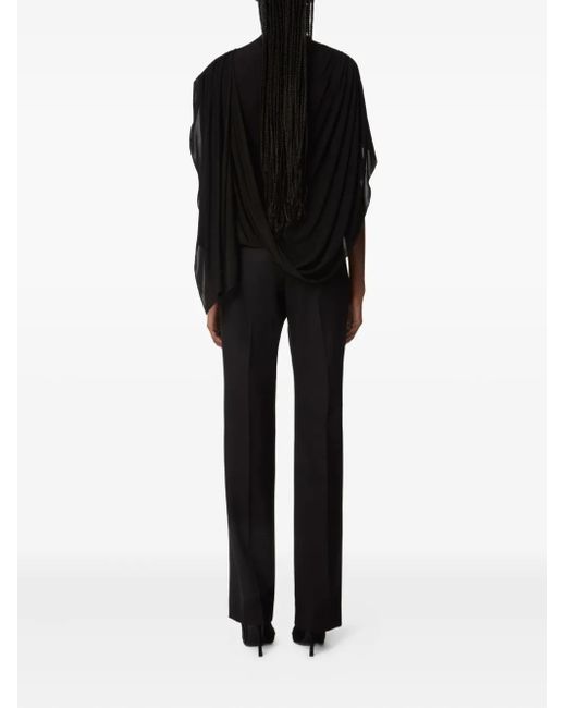 Nina Ricci Gedrapeerde Top in het Black