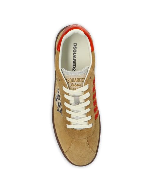 DSquared² Natural Rebels Lace-Up Fastening Sneakers for men