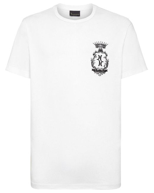 メンズ Billionaire ロゴ Tシャツ White