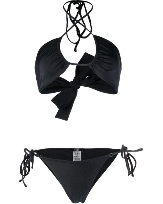 Noire Swimwear Halter-neck Bikini in Black | Lyst