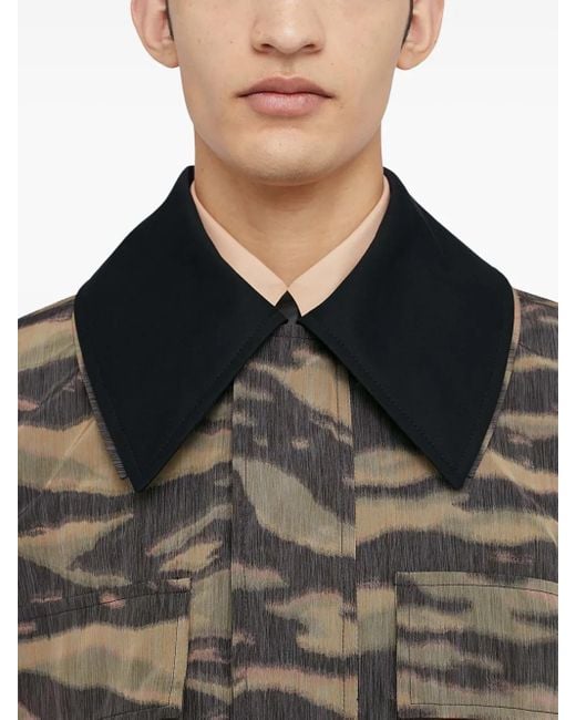 Jil Sander Gray Printed Jacket for men