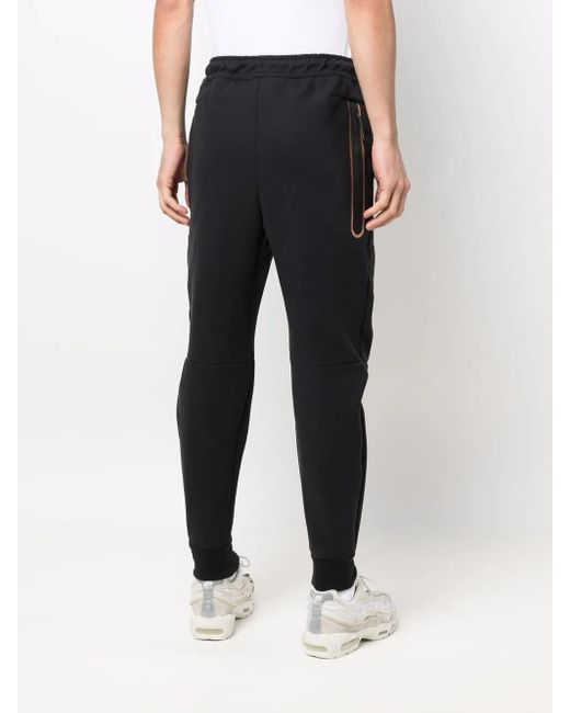 Nike Blue Logo-Print Drawstring-Waist Track Pants for men