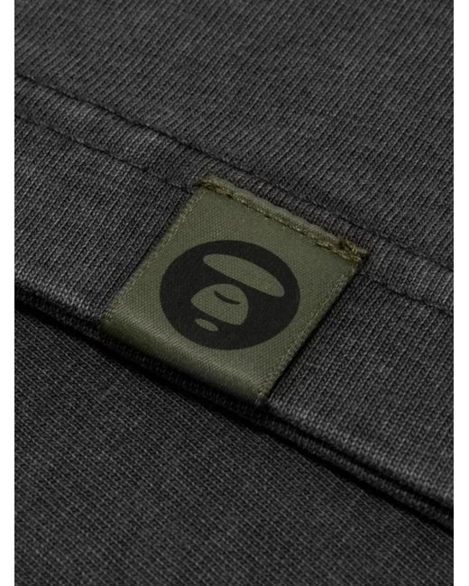 Aape By A Bathing Ape Black Polo À Appliqué for men