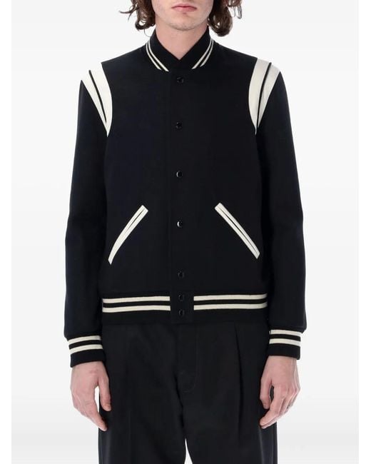 Saint Laurent Black Bomber Jackets for men