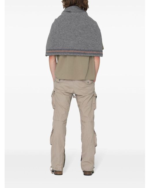 John Elliott Gray Deck Cotton Cargo Pants for men