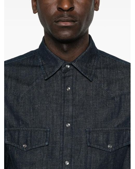 Jacob Cohen Blue Buttoned Shirt for men