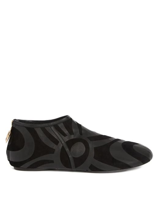 Emilio Pucci Black Marmo Slip-On