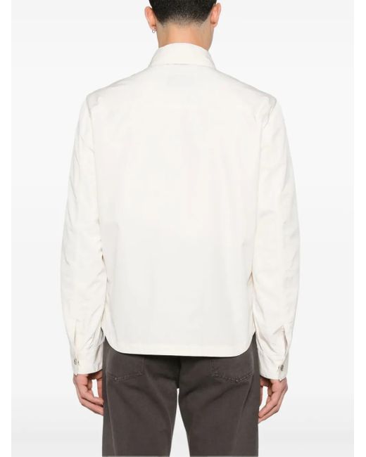 Chaqueta Con Botones Del Logo Brunello Cucinelli de hombre de color White