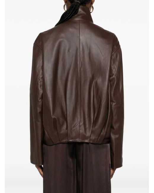 Arma Brown Dahila Jacke mit Stehkragen