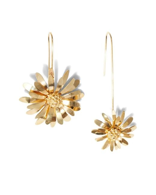 Osklen Metallic Daisy-Shape Earrings