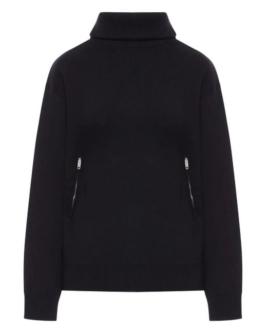 Balenciaga Black Worked Cotton Sweater