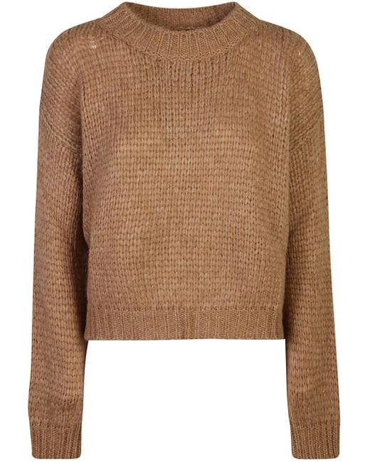 Roberto Collina Brown Pullover Mit Rundem Ausschnitt