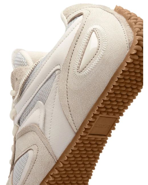 Axel Arigato White Slow Leather Mesh-Panel Sneakers