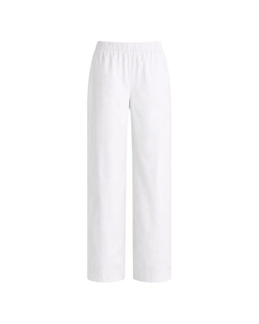 Liviana Conti White Julian Elasticated-Waistband Trousers