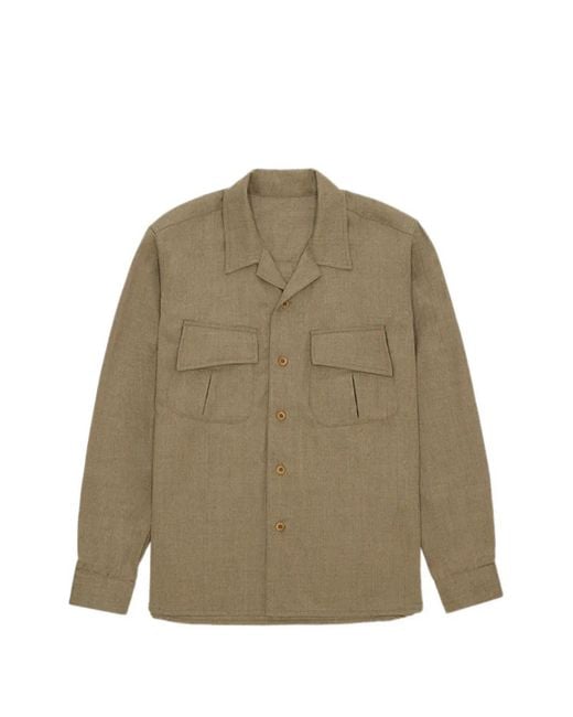 Fortela Natural Fox Buttoned Overshirt for men