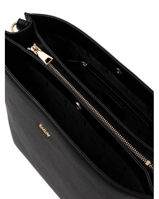 DKNY Black Logo-Tag Shoulder Bag