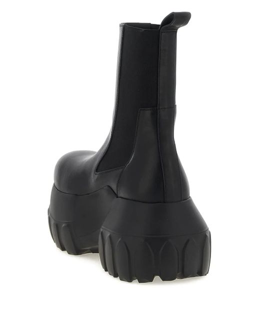 Rick Owens Black Mega Tractor Ankle Boots for men