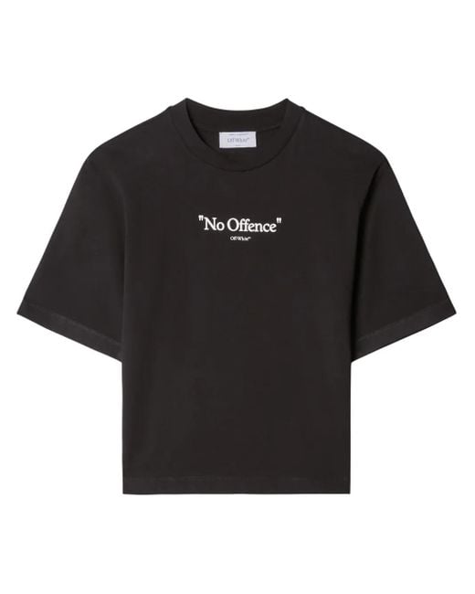Off-White c/o Virgil Abloh Black Slogan-print Cotton T-shirt