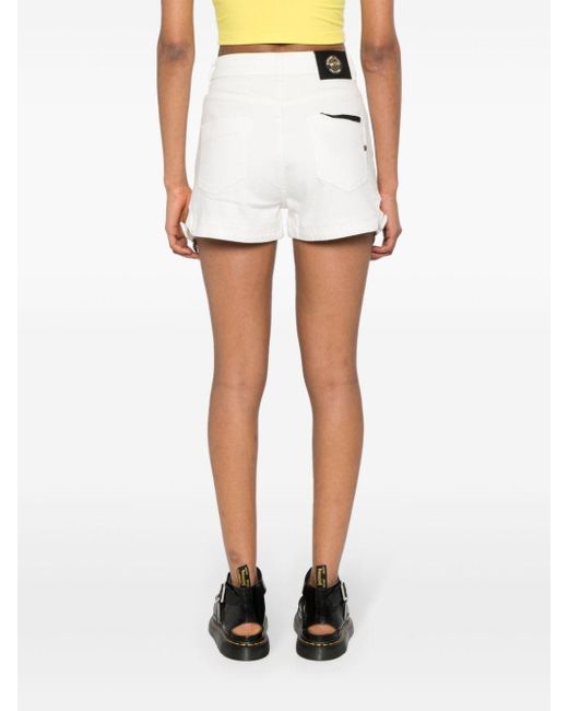 Versace Shorts Met Barok Gesp in het White