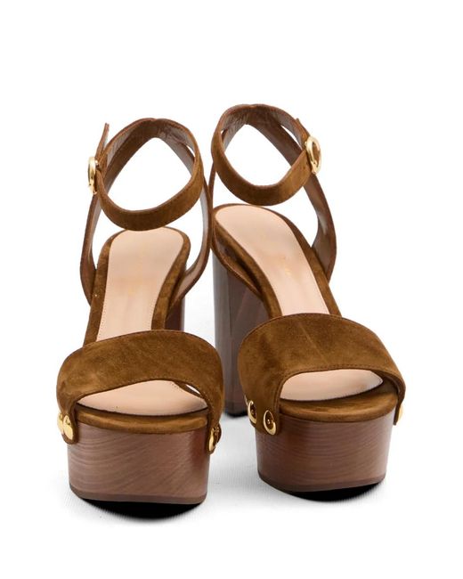 Gianvito Rossi White Ardea Heel Sandals