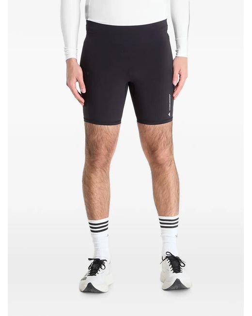 Adidas Blue Hermanos Kourmori Logo-Print Shorts for men