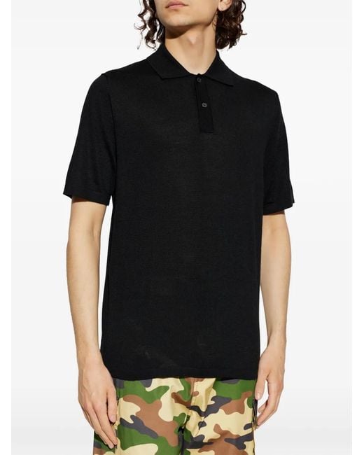 Samsøe & Samsøe Black Sarowan Polo Shirt for men