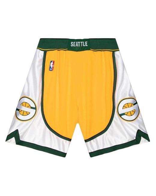 Short 'Nba Seattle Supersonics 07-08' Mitchell & Ness pour homme en coloris Yellow