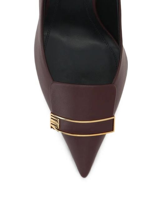 Sergio Rossi Brown Sr Evolv Buckle-Detail Pumps