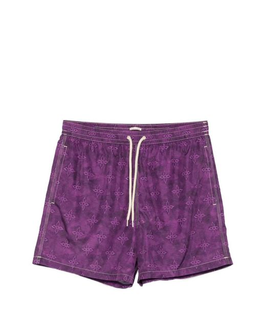 Massimo Alba Purple Kite Drawstring Swim Shorts for men