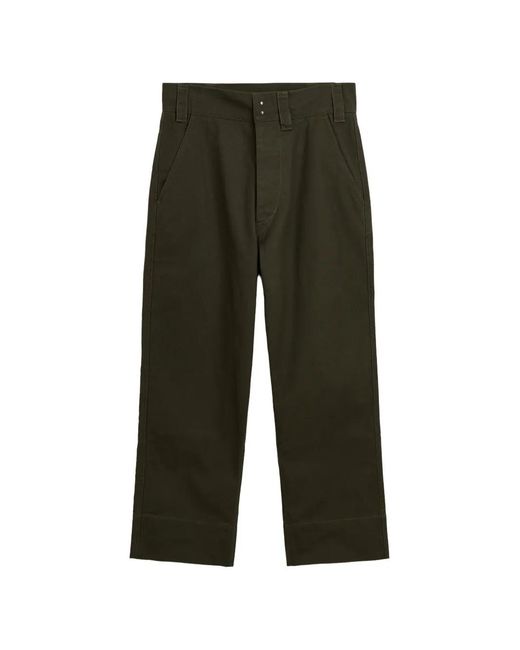 Margaret Howell Green Wide-Leg Trousers for men