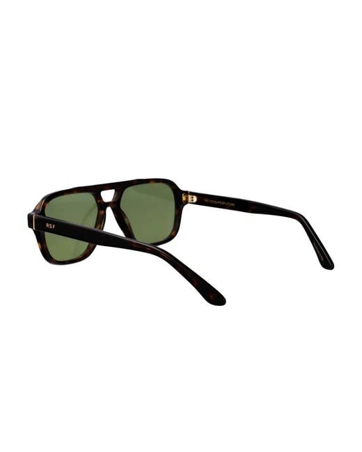 Retrosuperfuture Green Maneval Browline Sunglasses for men