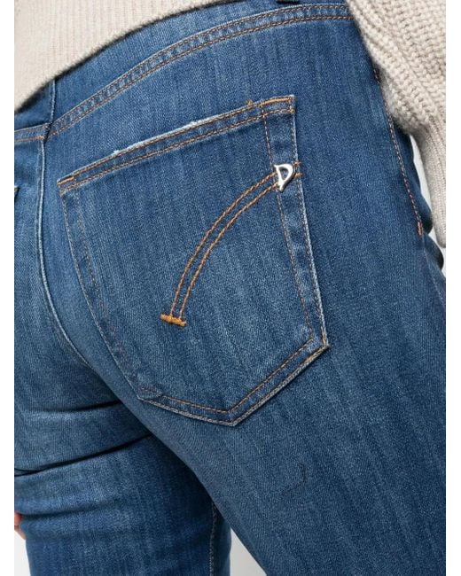 Dondup Cropped Jeans in het Blue