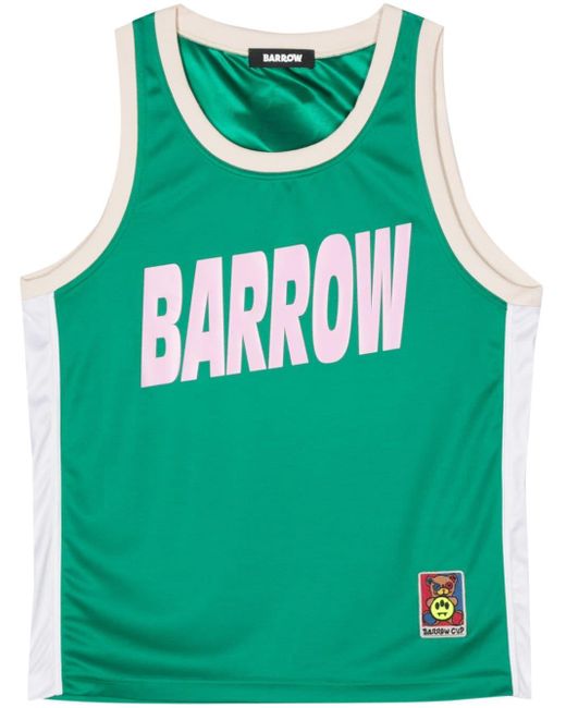 Barrow Green Logo-print Top