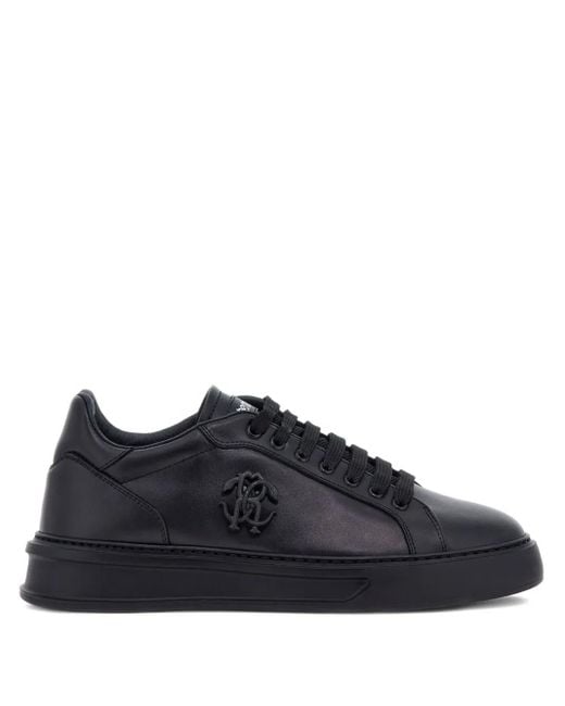 Roberto Cavalli Blue Monogram Sneakers for men