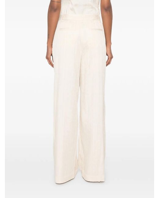 Jonathan Simkhai White Grace Wide-Leg Trousers
