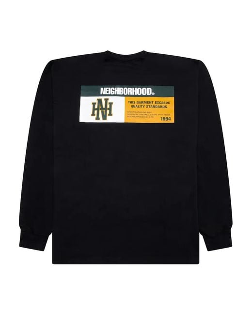 Neighborhood Black Logo-Print T-Shirt for men