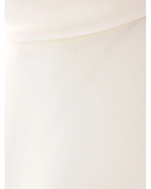 Alberto Biani White Crepe Blouse