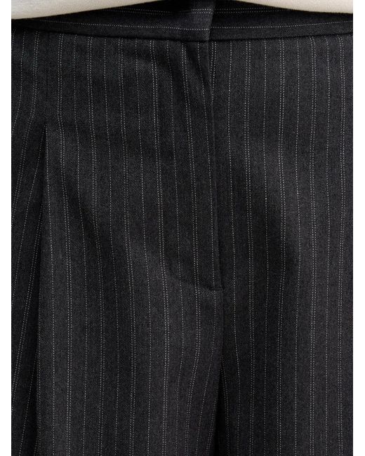 Sisley Black Pinstripe Shorts
