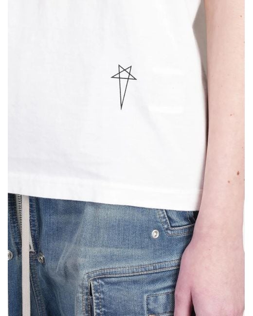 Rick Owens White Small Level T-Shirt