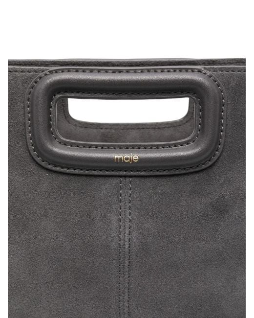 Maje M Suède Crossbodytas Met Franje in het Black