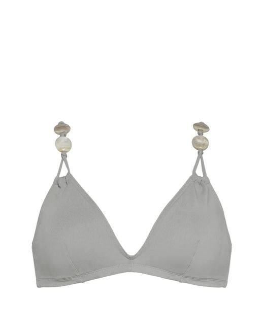 Eres Gray Edina Full-Cup Bikini Top