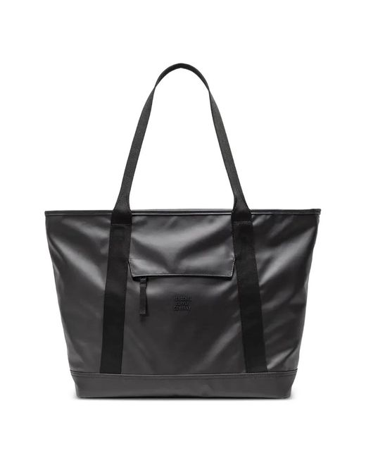 Herschel Supply Co. Black Alberni Zip-Pocket Tote Bag