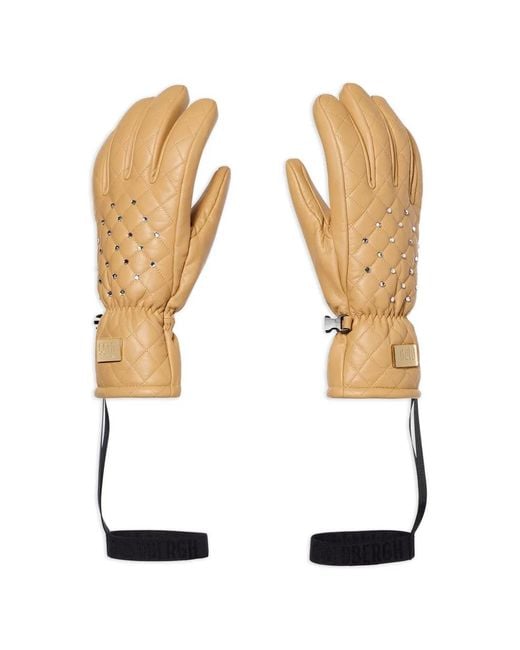 Goldbergh White Glisten Ski Gloves