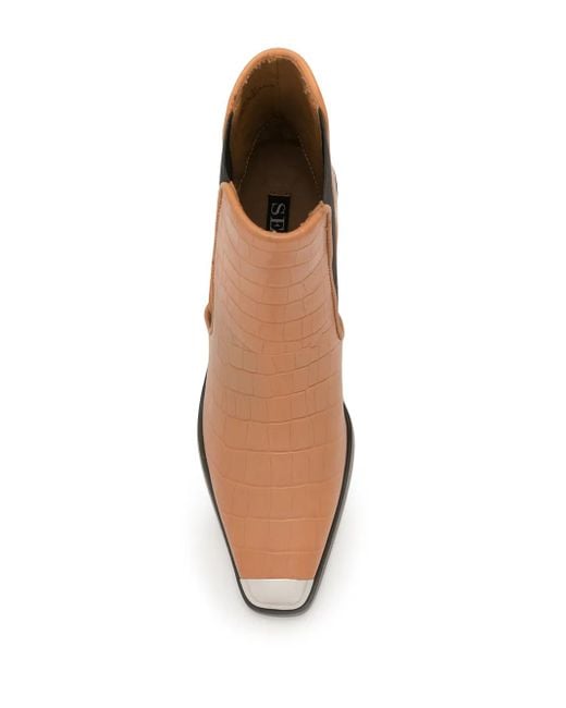 Senso White Toe Cap Boots