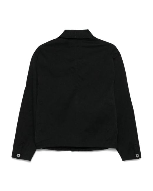 Transit Black Buttoned Shirt Jacket for men