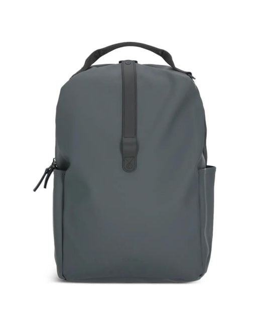 Rains Blue Clip Front Backpack for men