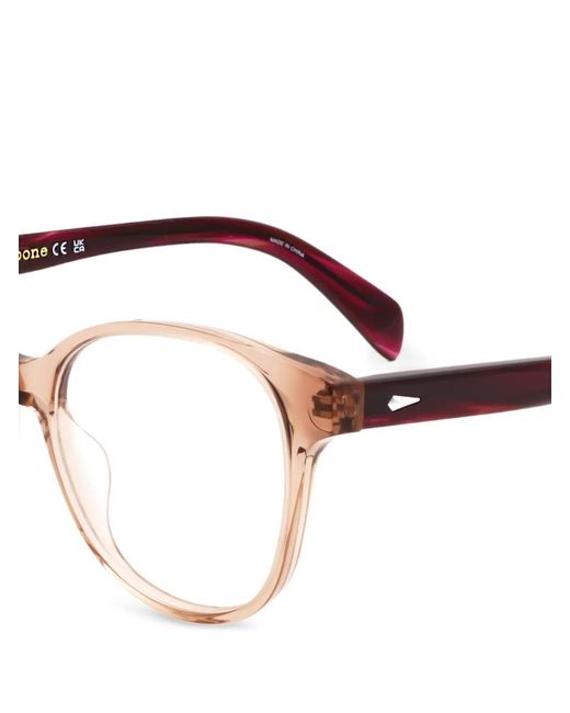 Rag & Bone Natural Round-Frame Glasses