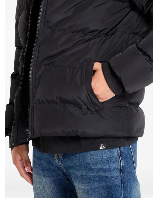 Urban Classics Black Logo-Patch Padded Jacket for men