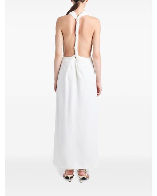 Proenza Schouler White Twist-strap Maxi Dress