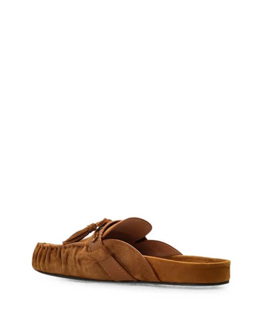 Isabel Marant Brown Malvin Tassel-Detail Mules